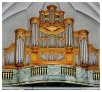 Gregory Lloyd spelar på orgeln i Katarina kyrka
